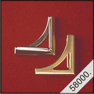 580001 - Corners brass 