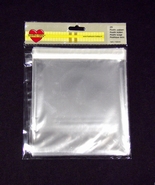 64008 - Plastic bags with adhesive strip. 